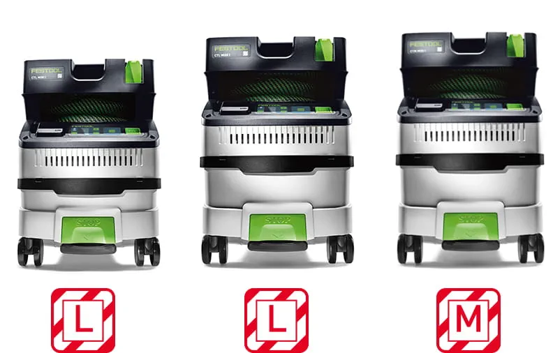 5 Sacchetti Per Aspirapolvere Festool CTL Mini E MIDI - Alta Capacità In Tessuto Non Tessuto