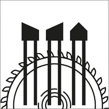 Forme del dente - Dente a tetto alternato 