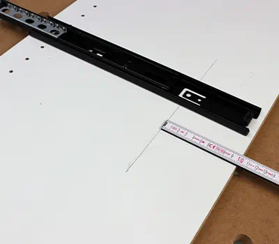 Esecuzione della serie di fori posteriore