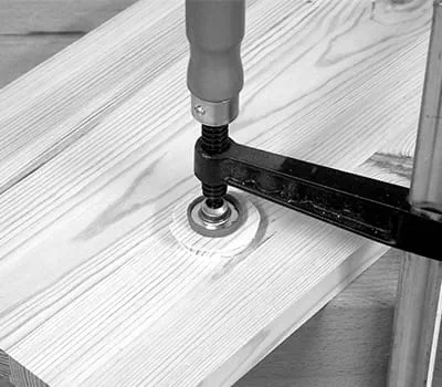 Blocchetto incollato con colla da legno bianca