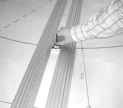  Tracciare il contorno del settore di arco