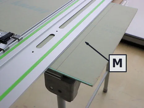 Incisione pannello in cartongesso