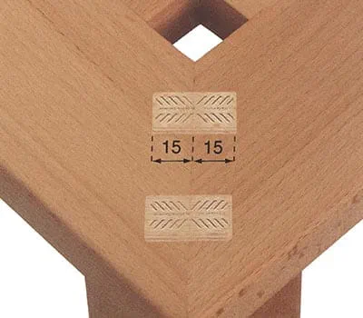 Regolare la profondità di fresatura su 15 mm.