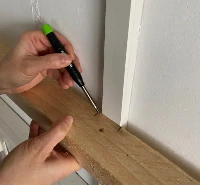 Marcatura della posizione della scanalatura