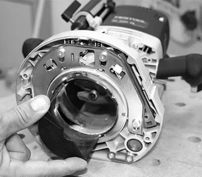 Inserire il raccogli trucioli