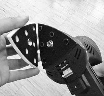 Applicazione della piastra di levigatura triangolare