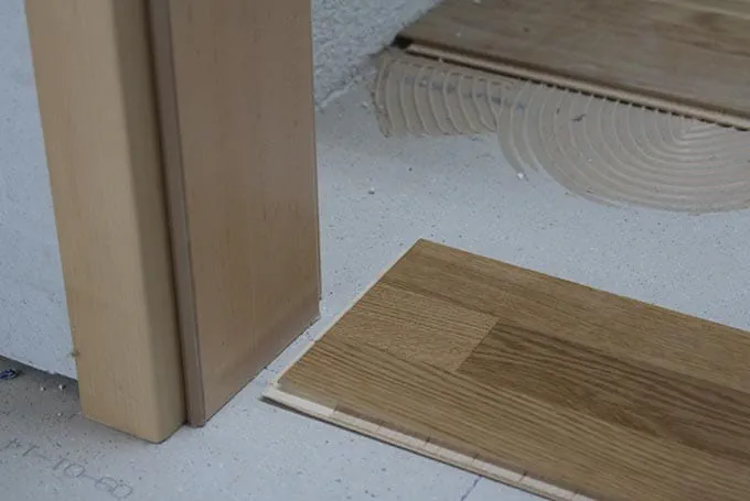 Accorciamento di un telaio di porta