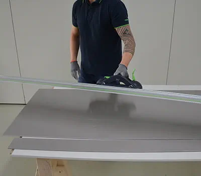 Rimozione binari di guida