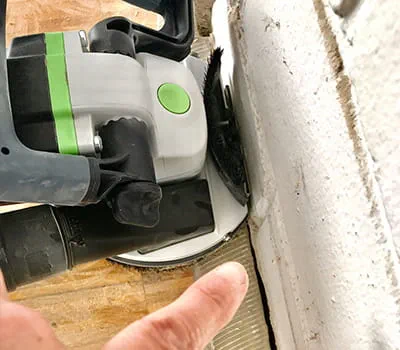 Fresatura vicino al bordo