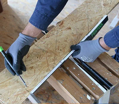 Riportare la quota residua sulla dima.