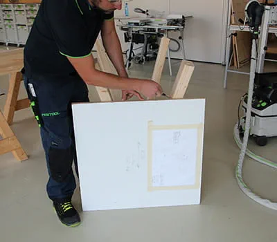 Marcatura delle sezioni delle gambe