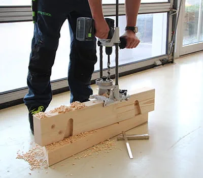 Ulteriore foratura delle travi