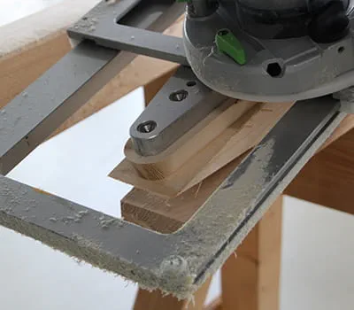 Fresatura dell'incastro a coda di rondine