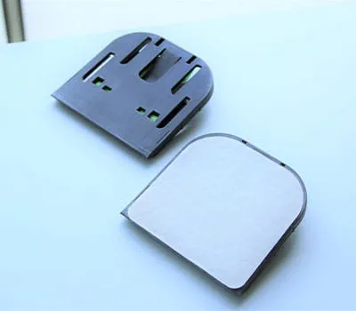 Piastra di appoggio con feltro