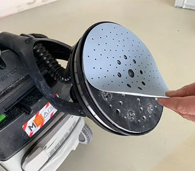 Applicazione dell'abrasivo adatto