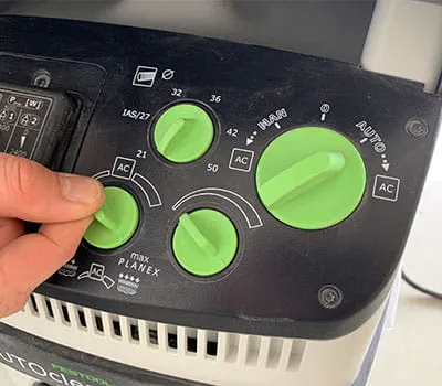 Effettuare impostazioni sull'aspiratore