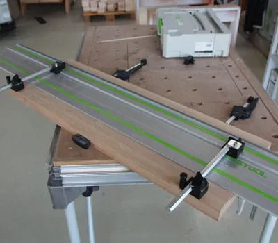 Allineamento dei binari di guida