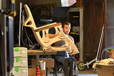 Paul de Livron nel suo atelier.