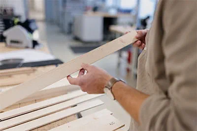 L'Ingegnere di sviluppo Marco Haible e il Product Manager Jonas Wurster di Festool