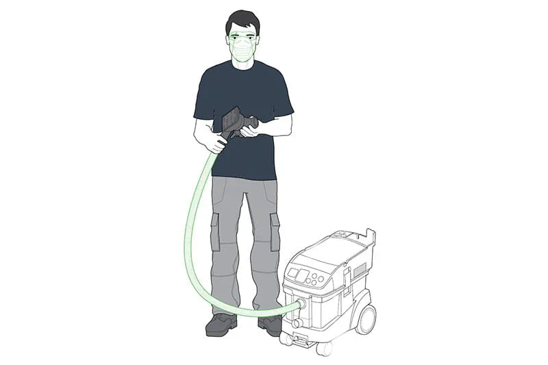 Il sistema di aspirazione della polvere Festool