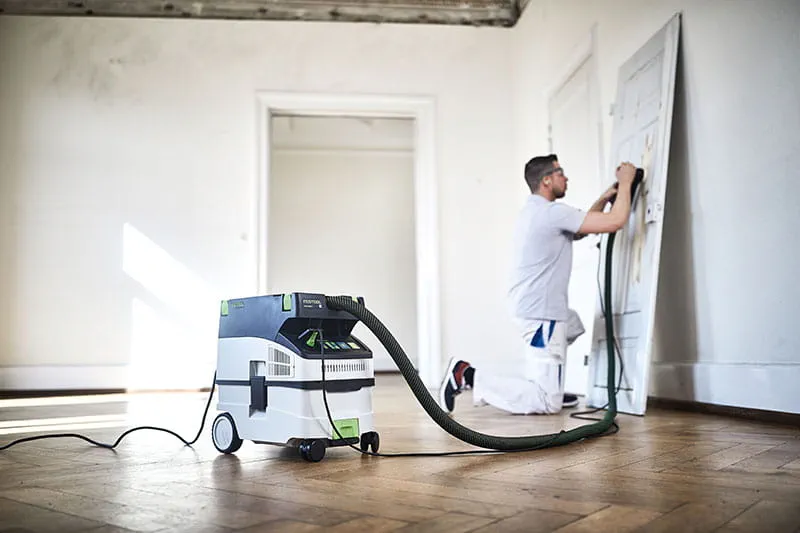L'unità mobile d'aspirazione Festool in uso