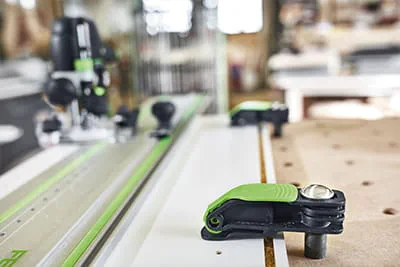 Il nuovo binario di guida Festool FS/2.0 con morsetto con bloccaggio a leva MFT