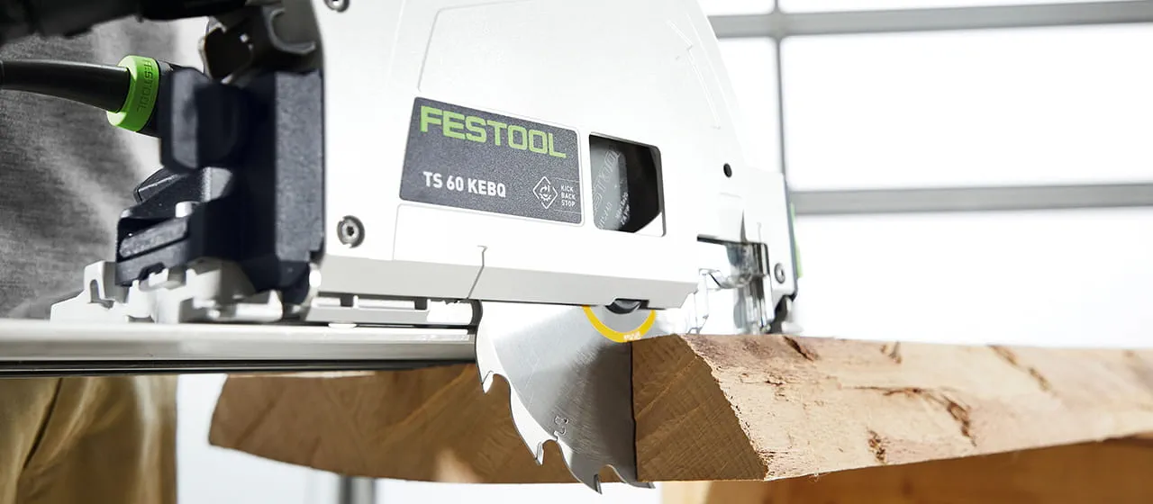 La profondità di taglio della TS 60 K fino a 60 mm consente di tagliare senza fatica materiali massicci